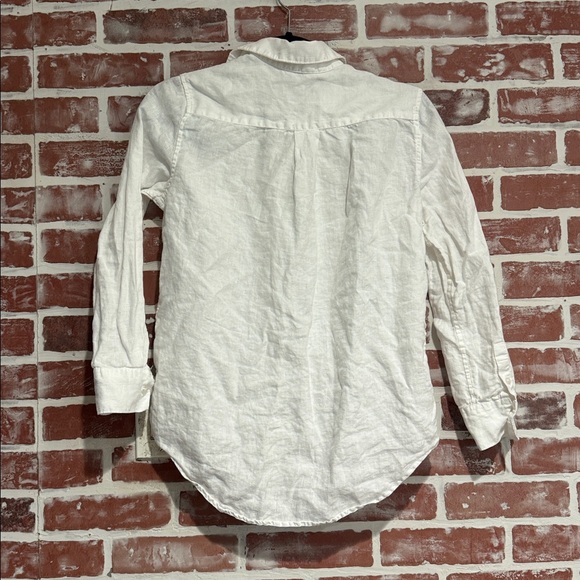 Quince European Linen Button Down Shirt White Long Sleeve Blouse Shirt Size XS - Picture 4 of 9
